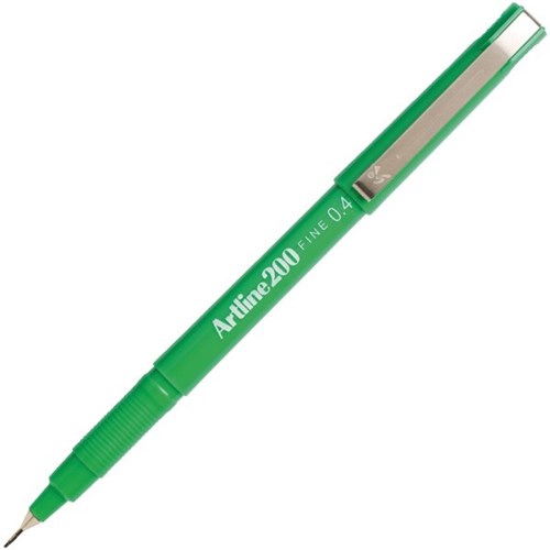 Writing Pen 0.4mm Green Artline Ref EK200